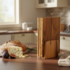 Granthika – Luxury Book-Style Wooden Chopping Board Set