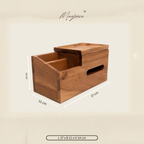 Aarav Wooden Caddy For Kitchen/Desk/Washroom/Vanity