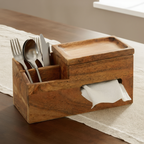 Aarav Wooden Caddy For Kitchen/Desk/Washroom/Vanity