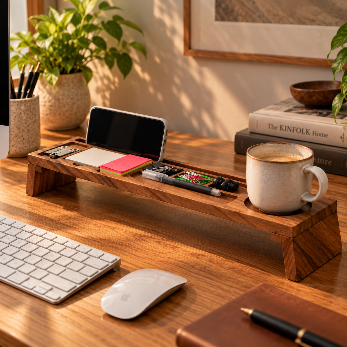 Wooden  Desk Organiser - Kendra