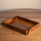 Dhārā- Fluted Wooden Serving Tray