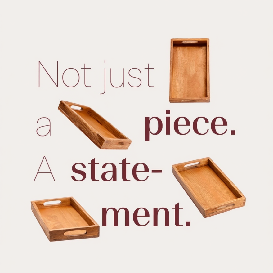 Tvak Countertop & Utility Tray- Elegant Serveware