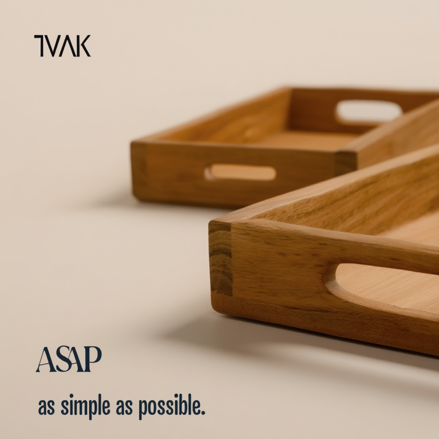 Tvak Countertop & Utility Tray- Elegant Serveware