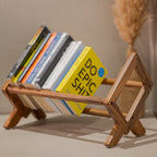 Wooden Book Stand & Magazine Holder - Granth