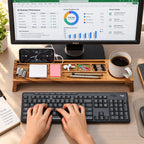 Wooden  Desk Organiser - Kendra