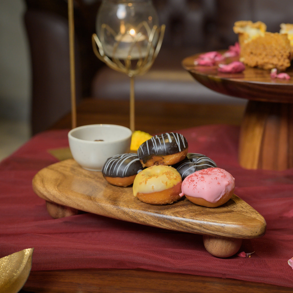 Wooden Serving Platter & Display Tray - Tilak